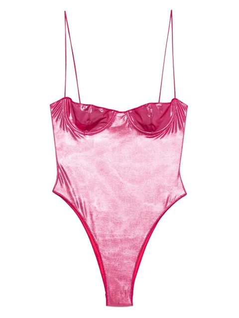 Oséree metallic-finish swimsuit - Pink - zdjęcie produktu nr 1