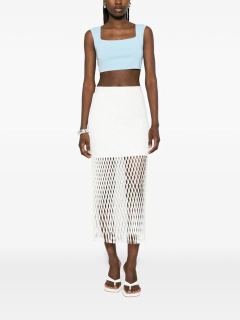 Max Mara square-neck sleeveless top - Blue - zdjęcie produktu nr 2