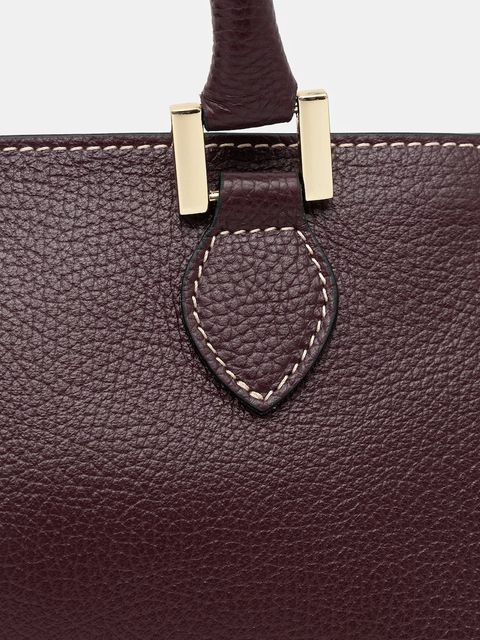 Answear.LAB torebka skórzana kolor bordowy - zdjęcie produktu nr 2