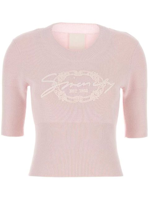 Givenchy logo-appliqué top - Pink - zdjęcie produktu nr 1