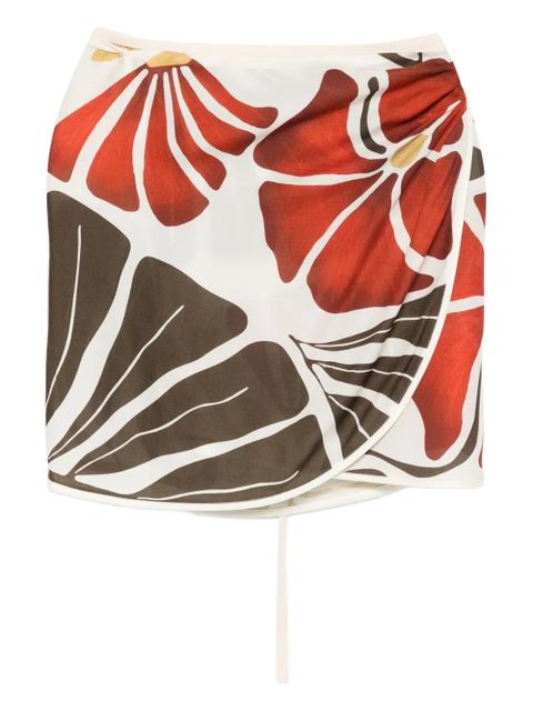 SIR. Julietta floral print skirt - Neutrals - zdjęcie produktu nr 1