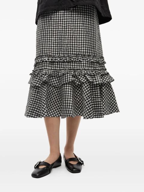 GANNI faux-leather ballet flats - Black