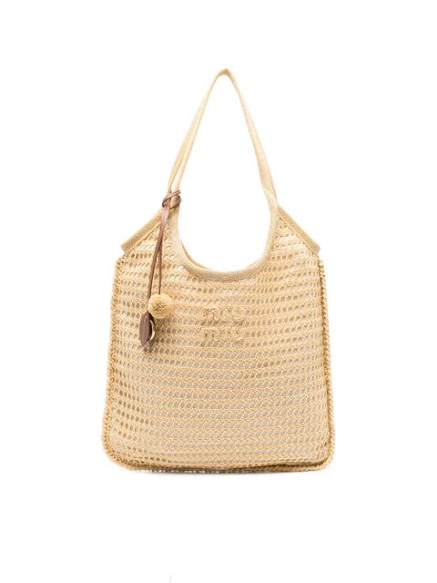 Miu Miu logo-detail tote bag - Neutrals - zdjęcie produktu nr 1