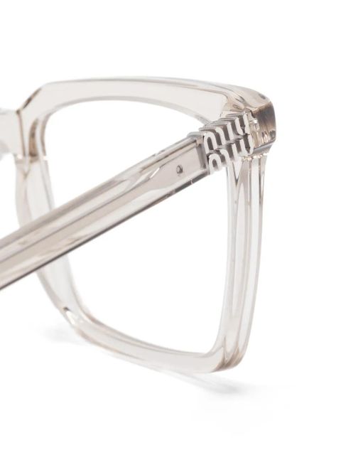 Miu Miu Eyewear transparent glasses - White