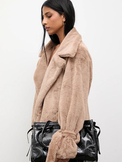 Answear.LAB kurtka kolor beżowy przejściowa