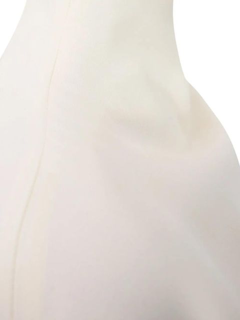 LouLou de Saison Elton mock-neck short-sleeve dress - White