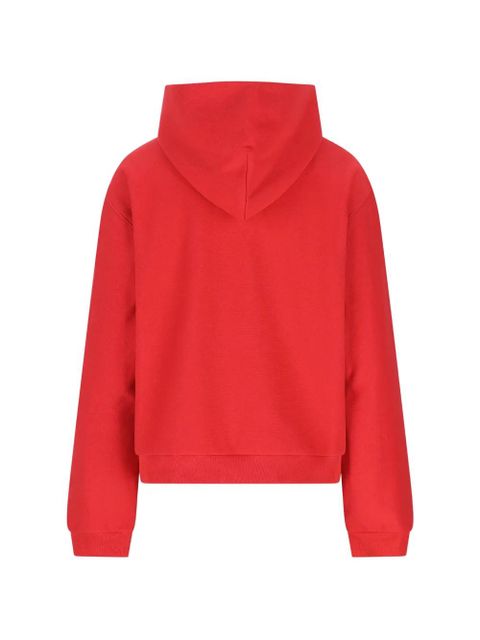 Balenciaga logo-embroidery zip-fastening sweatshirt - Red - zdjęcie produktu nr 2