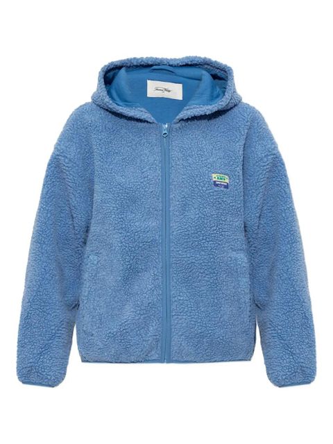 American Vintage Hoktown hooded teddy jacket - Blue - zdjęcie produktu nr 1