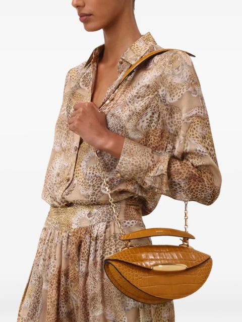 ZIMMERMANN Wavelength crocodile-effect tote bag - Brown