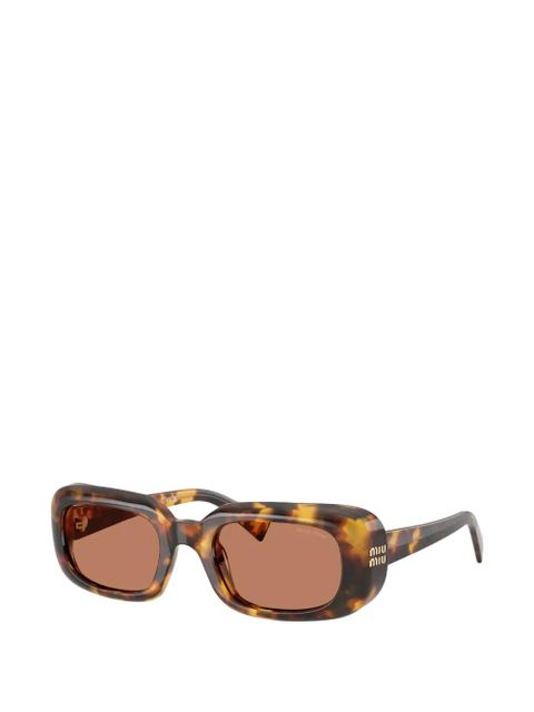 Miu Miu Eyewear rectangle-frame sunglasses - Brown - zdjęcie produktu nr 2