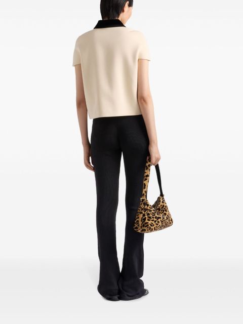 Prada velvet-collar jacket - Neutrals