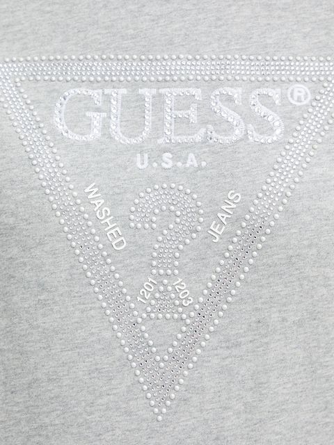 Guess t-shirt bawełniany damski kolor szary W5BI18 I3Z14 - zdjęcie produktu nr 2