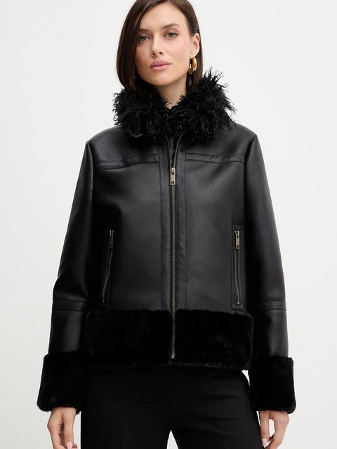 Twinset kurtka kolor czarny przejściowa 252TP2410 - zdjęcie produktu nr 1