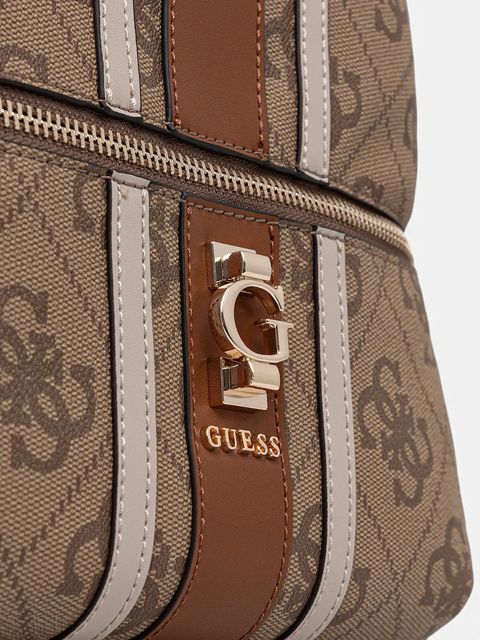 Guess plecak ERENIA damski kolor beżowy mały wzorzysty HWSO78 38330