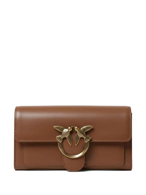 PINKO bird-plaque crossbody bag - Brown - zdjęcie produktu nr 1