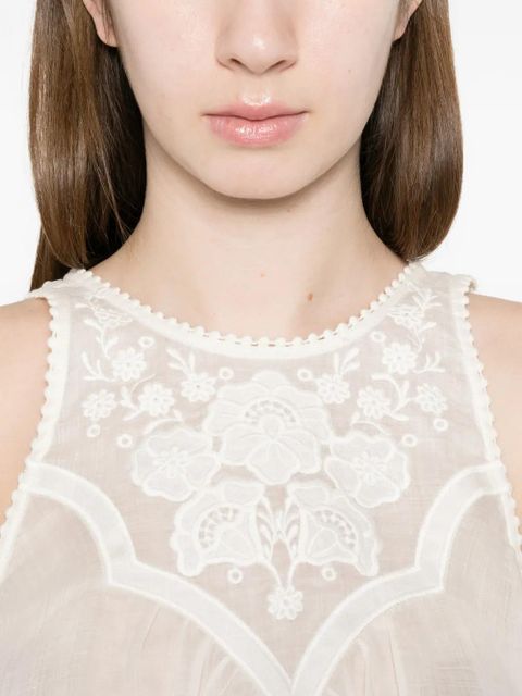 TWINSET sleeveless round-neck blouse - Neutrals