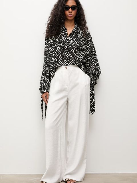 Answear.LAB bluzka koszulowa damska z wiskozą - zdjęcie produktu nr 1