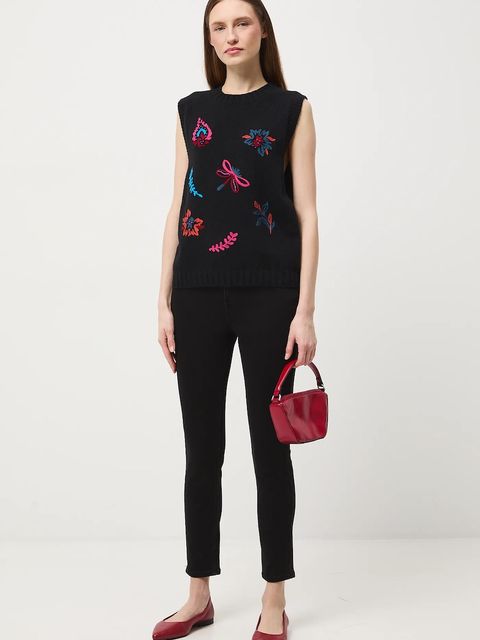 Medicine jeansy damskie kolor czarny - zdjęcie produktu nr 2