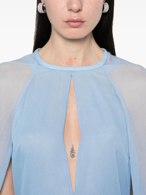 TOM FORD georgette maxi dress - Blue