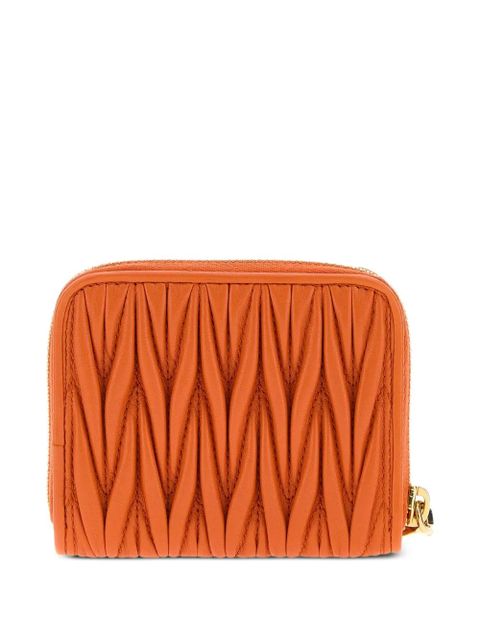 Miu Miu Matelassé nappa leather coin purse - Orange - zdjęcie produktu nr 2