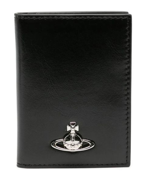 Vivienne Westwood Orb-plaque leather wallet - Black - zdjęcie produktu nr 1