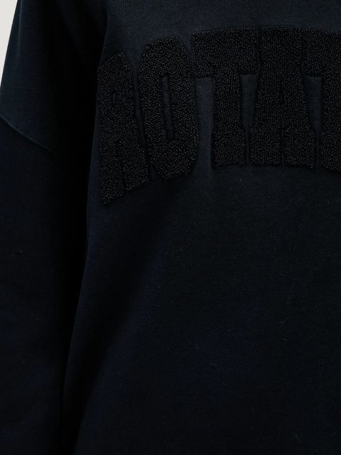 Rotate bluza bawełniana damska kolor granatowy z aplikacją 1153162318