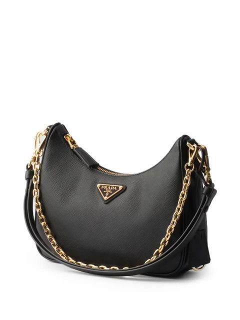 Prada leather shoulder bag - Black