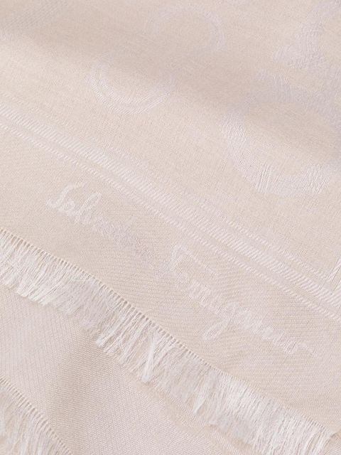 Ferragamo Gancini knit scarf - Neutrals