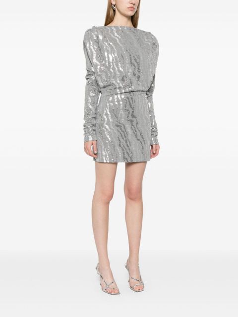 ROTATE BIRGER CHRISTENSEN sequined mini dress - Grey