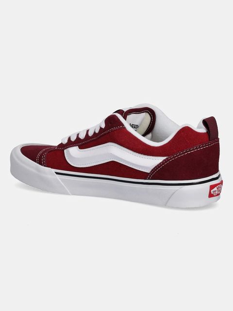 Vans tenisówki zamszowe Knu Skool kolor bordowy VN000D22BRD1