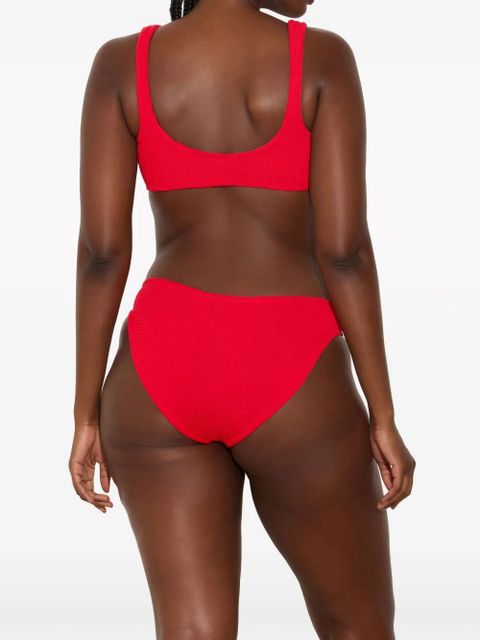 Hunza G Bonnie seersucker bikini - Red