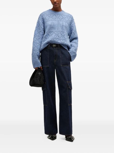 GANNI textured sweater - Blue - zdjęcie produktu nr 2