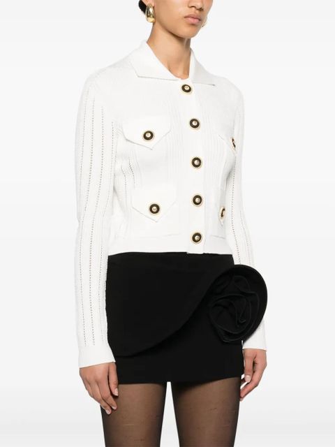 Balmain ribbed cardigan - White