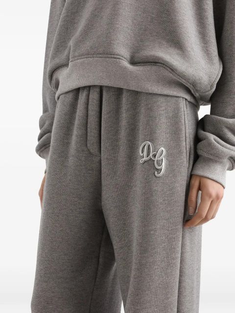 Dolce & Gabbana logo-patch track-pants - Grey