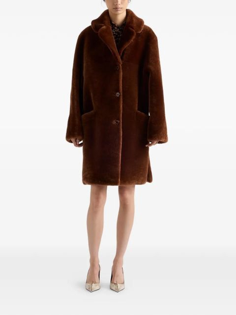 Prada shearling coat - Brown - zdjęcie produktu nr 2