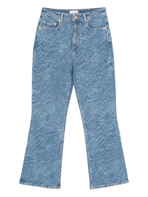 GANNI textured five-pocket jeans - Blue - zdjęcie produktu nr 1