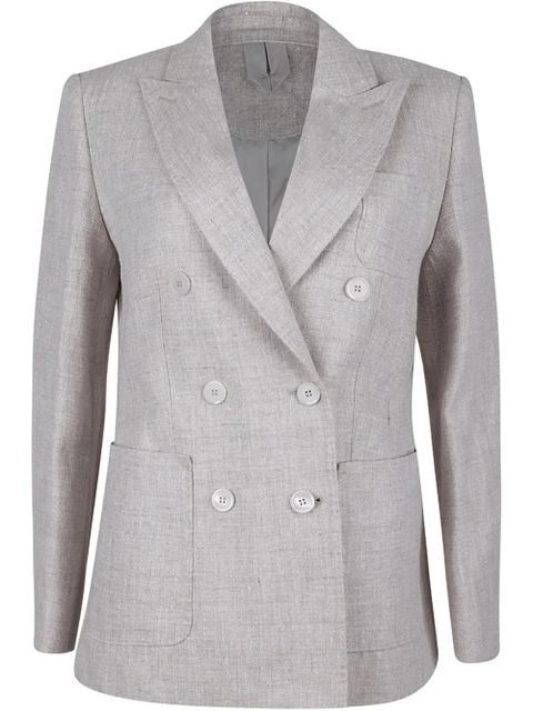 Max Mara double-breasted blazer - Grey - zdjęcie produktu nr 1