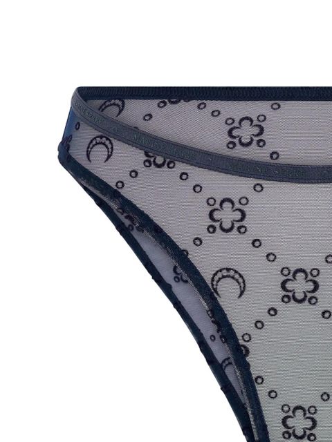 Marine Serre Moonogram mesh thong - Blue - zdjęcie produktu nr 2