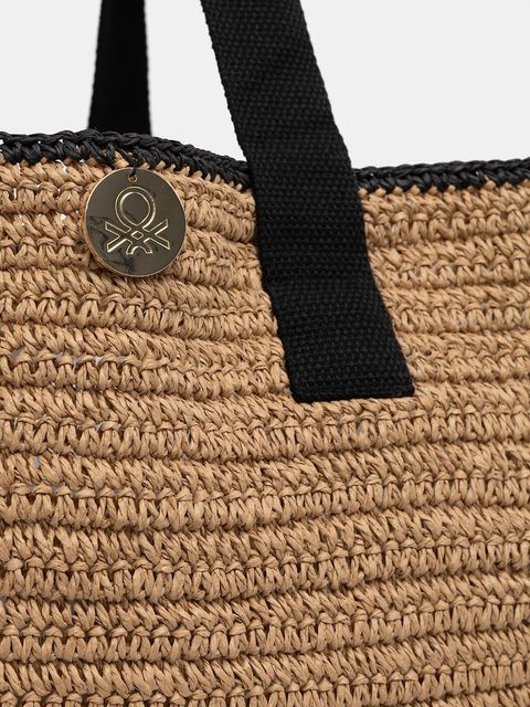 United Colors of Benetton torebka kolor beżowy 61LB1Y01W