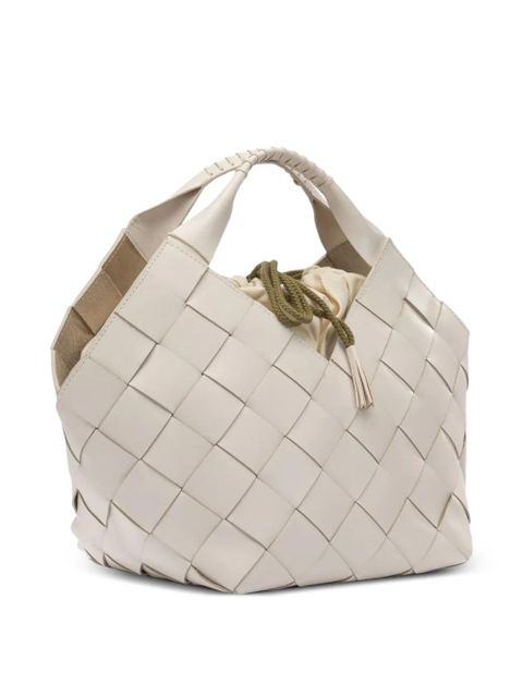 DRAGON DIFFUSION woven leather tote bag - Neutrals