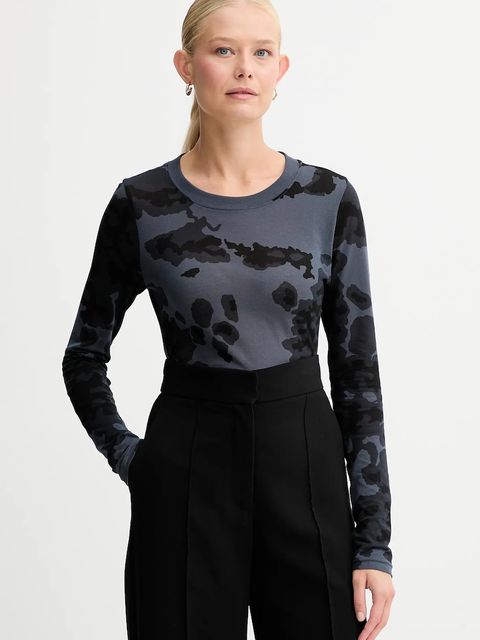 G-Star longsleeve bawełniany kolor granatowy D27103.E151 - zdjęcie produktu nr 1