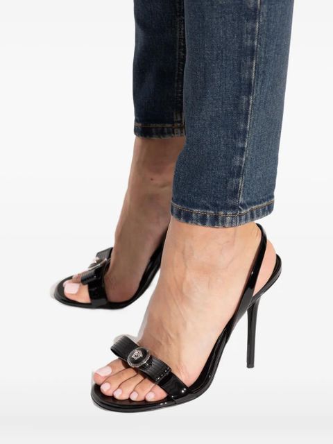 Versace Medusa-bow slingback sandals - Black