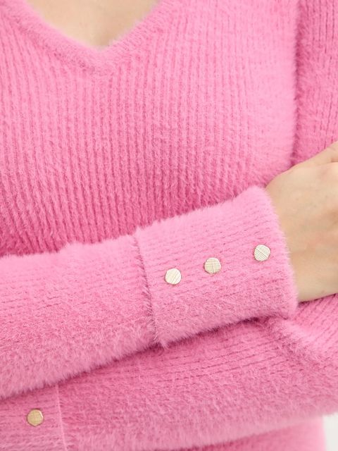 Morgan sweter MOOVE damski kolor różowy lekki MOOVE