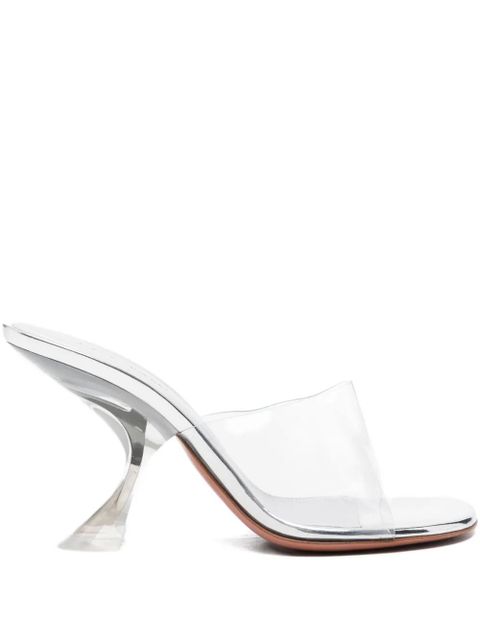 Amina Muaddi 90mm Taylor Glass Slipper sandals - White - zdjęcie produktu nr 1