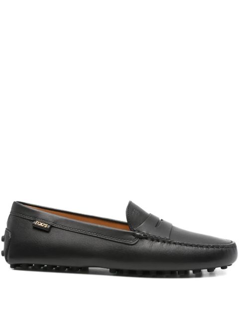 Tod's logo-detail driving loafers - Black - zdjęcie produktu nr 1