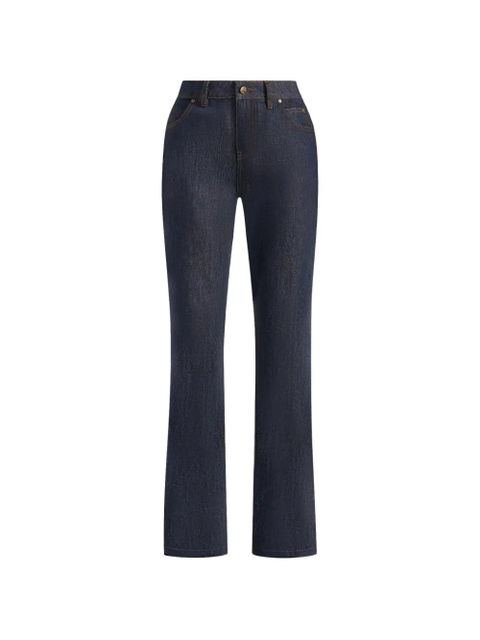 Manière De Voir Abbie stacked-fit blue flare jeans - zdjęcie produktu nr 1