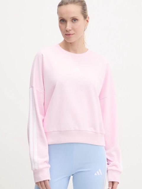 adidas bluza Essentials damska kolor różowy z aplikacją JD5294 - zdjęcie produktu nr 1