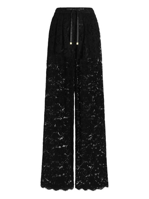 Dolce & Gabbana lace drawstring trousers - Black - zdjęcie produktu nr 1