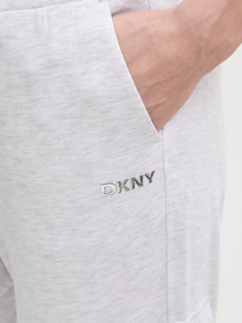 Dkny spodnie dresowe damskie kolor szary melanżowe DP6P3512