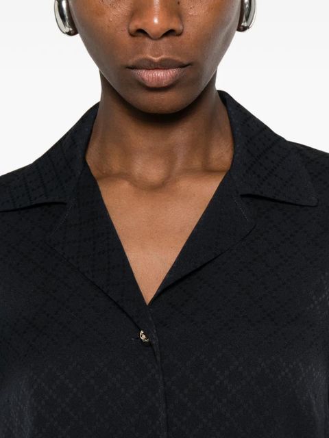 Gucci diamond-pattern buttoned shirt - Blue